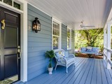 Newly painted front porch to increase curb appeal