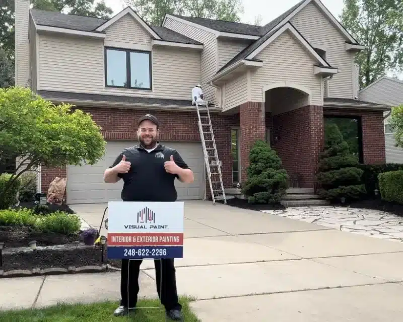 The Visual Paint crew on an exterior project — Southeast Michigan